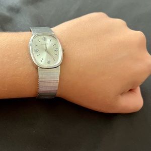 Women’s Longines watch 10k white gold with real diamonds in the face